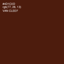#4D1C0D - Van Cleef Color Image
